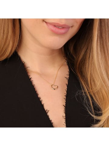 Lucardi 375 Gold Halskette  Herz