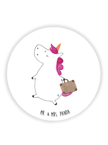 Mr. & Mrs. Panda magnet Einhorn Koffer ohne Spruch in Weiß