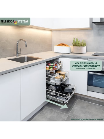 bremermann Teleskopschublade ca. 25,5-27 x 14 x 44 cm (B/H/T)