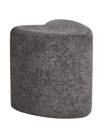 Beliani Pouf SCOTIA in Grau - (W) 40 x (H) 44 x (L) 33 cm