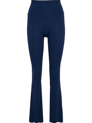 Hummel Leggings "Yoga High Waist Flare W Tights" in Blau