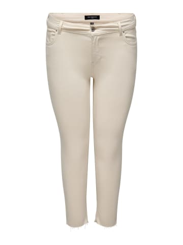 ONLY Carmakoma Skinny Fit Jeans Übergröße Plus Size Denim CARWILLY in Beige