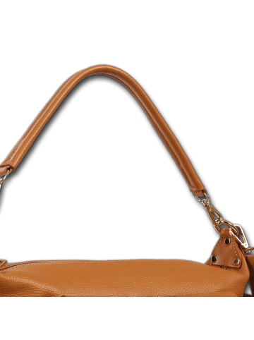 Toscanto Toscanto Schultertasche Leder braun, tan ca. 34cm