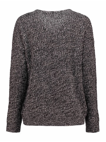 Hailys Grobstrick Pullover V-Ausschnitt Swaeter Pi44pa in Schwarz
