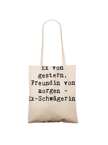 Mr. & Mrs. Panda Tragetasche Ex-Schwägerin Überrascht mit Spruch in Creme
