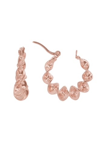 Steel_Art Creolen Damen Ovid rose goldfarben in rosegoldfarben