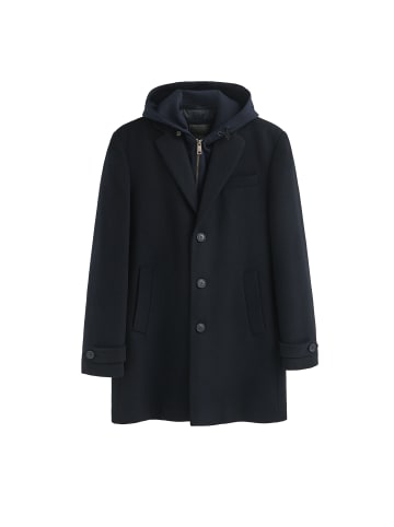 Polo Club Midimantel in Navy Blau