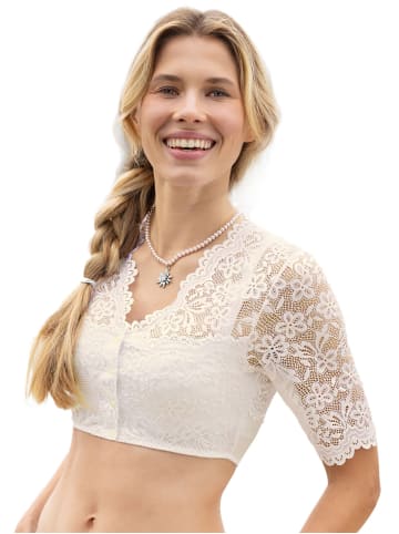 Nina von C. Dirndlbluse halbarm in champagner