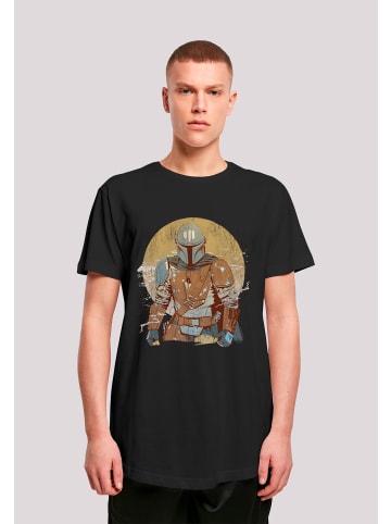 F4NT4STIC T-Shirt Star Wars The Mandalorian Distressed Warrior in schwarz