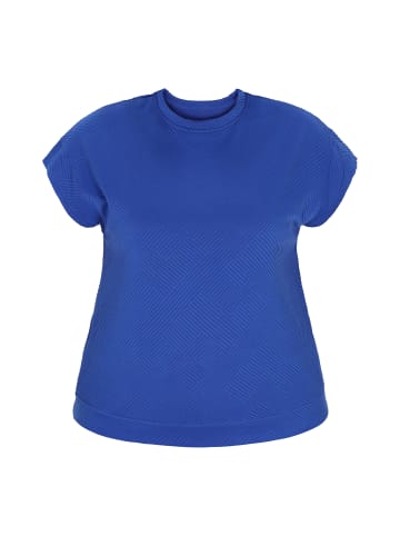 Usha Women Plus Size T-Shirt in dark blue