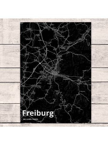 Mr. & Mrs. Panda bildkarte Freiburg mit Spruch in Keine Angabe