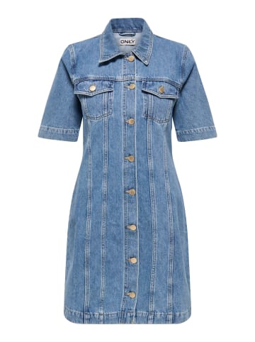 ONLY Jeanskleid in Medium Blue Denim