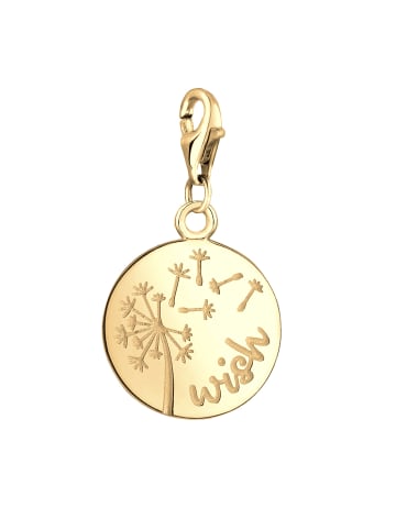 Nenalina Charm 925 Sterling Silber Blume in Gold