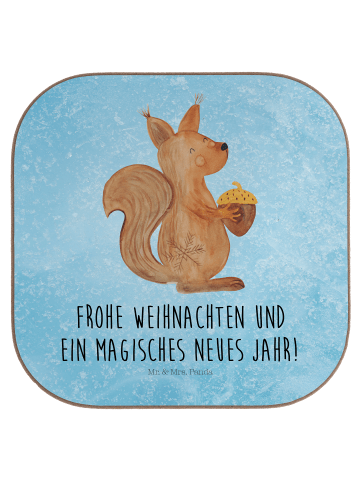 Mr. & Mrs. Panda bieruntersetzer Eichhörnchen Weihnachtszeit mit... in Eisblau