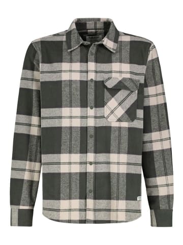 Eight2Nine Langarmhemd in check: ranger green-string beige