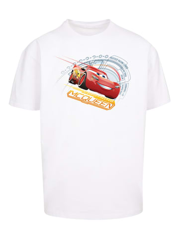 F4NT4STIC Heavy Oversize T Shirt Cars Lightning McQueen in weiß