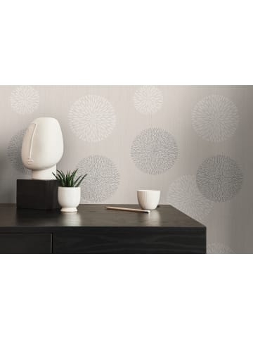 A.S. Création Tapete Floral Orbs in Beige 