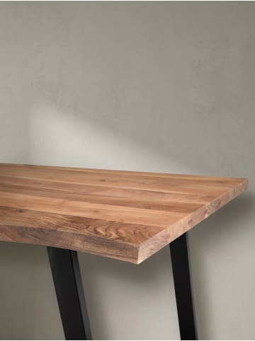 KADIMA DESIGN Esszimmertisch 140x80x76 cm Massivholz / Metall Esstisch