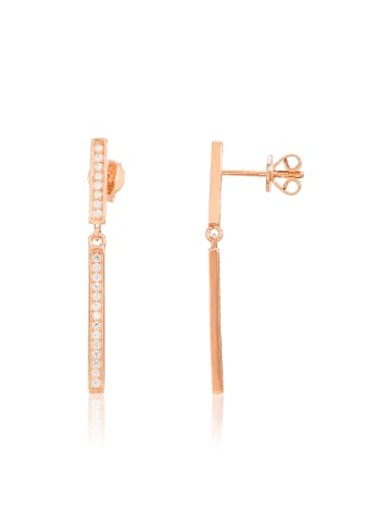 EYE CANDY Ohrstecker "STAB" in Rosegold aus Sterling-Silber