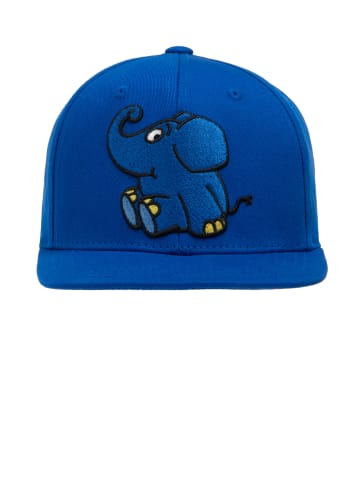 Logoshirt Snapback Cap Maus - Elefant sitzt in blau