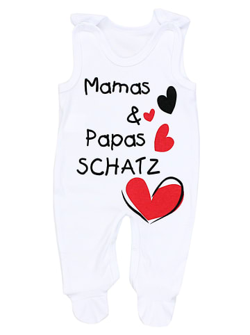 TupTam Unisex Baby Strampler mit Spruch in weiß Modell 2