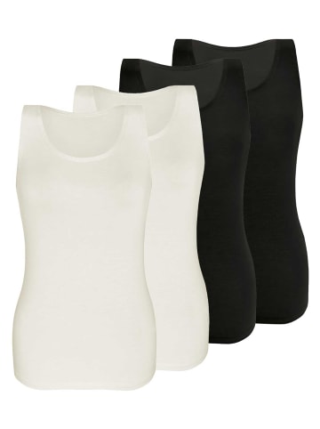 Sassa 4er Sparpack Top in black skin