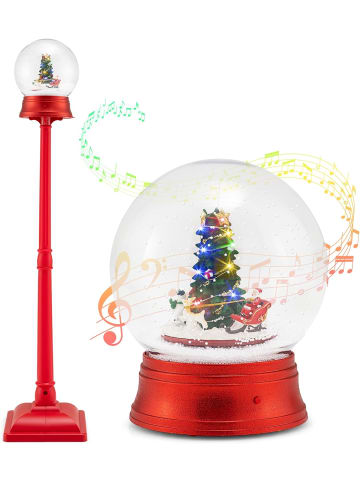 COSTWAY 153 cm Weihnachtslaterne beleuchtet in Rot