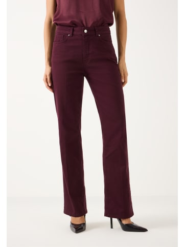 More & More moderne 5-Pocket Hose, Wide Leg in ruby orchid