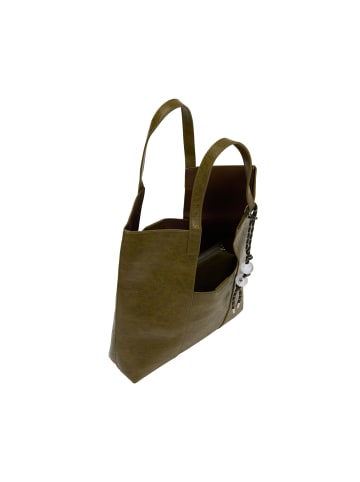 usha WHITE LABEL Women 2-In-1 Tote Bag Set in Olive
