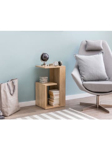 KADIMA DESIGN Beistelltisch 35x29,5x60 cm Anstelltisch, Couchtisch klein in Sonoma