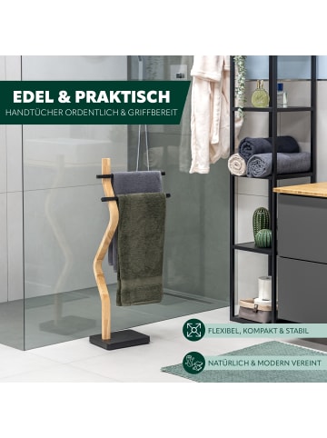 eluno Stand-Handtuchhalter freistehend ca. 37 x 85,5 x 18 cm (B/H/T)