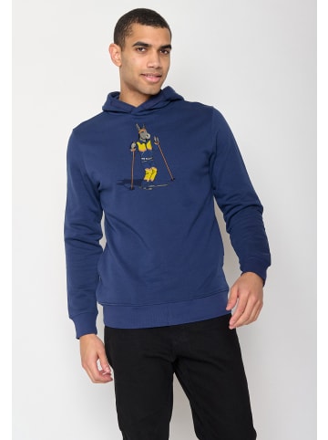 GreenBomb Hoodie Animal Donkey Ski in Marineblau