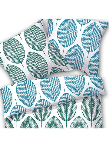 Dyckhoff Weichfrottier Wendebettwäsche in jade