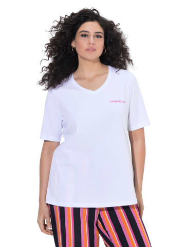 Ulla Popken Shirt in schneeweiß