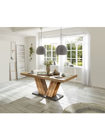 58 aufm Kessel ESSTISCH ausziehbar Elena 160x90x76 Plankeneiche