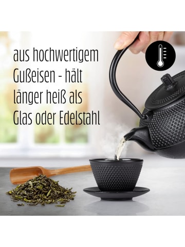 Lumaland Teeservice 12-tlg. schwarz Schwarz