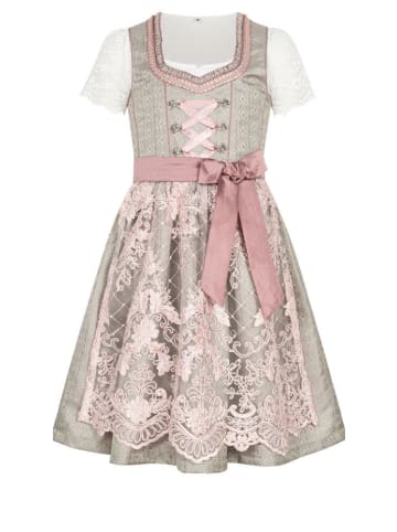 Nübler Kinderdirndl 3-teilig Rosy in Silber