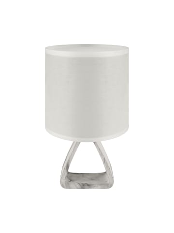 Licht-Erlebnisse Tischlampe (B)15 x (L)15 x (H)27 cm in Grau Weiß