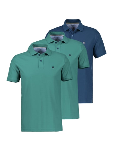 Lerros Poloshirt Basic in Blau / petrol
