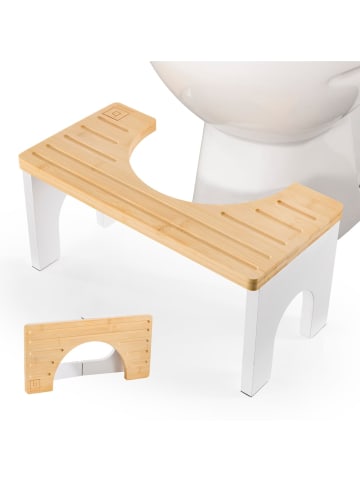 Benkstein Bambus Toilettenhocker  Braun