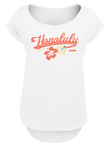 F4NT4STIC Long Cut T-Shirt Honolulu in weiß