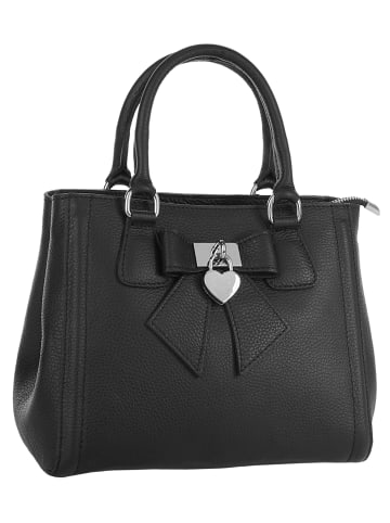Cluty Handtasche Solcuore echt Leder in schwarz