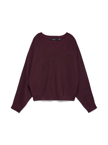 Vero Moda VMHAPPYGLITTER LS O-NK BATWING PULLO BOO in Winetasting