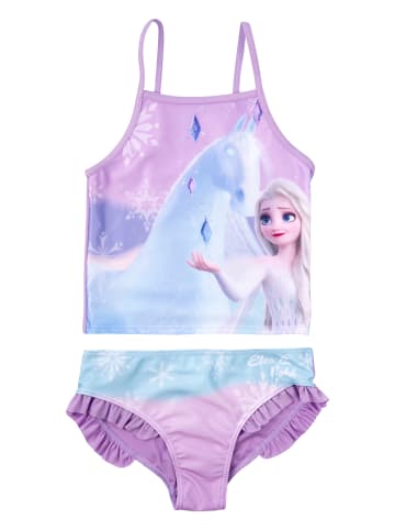 Disney Frozen Disney Die Eiskönigin Tankini Badeanzug Elsa Frozen Zweiteiler in lila