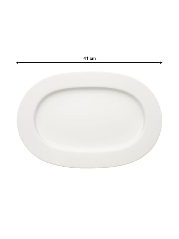 Villeroy & Boch Servierplatte oval Royal 41 cm weiß in weiß