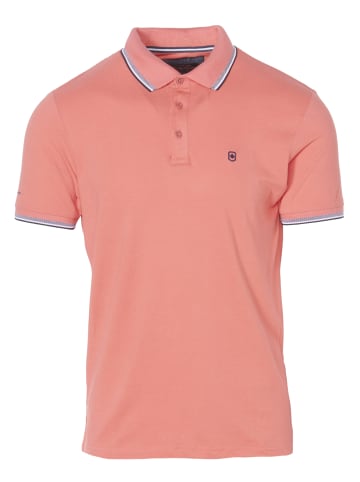 KOROSHI KURZARM POLOSHIRT PIQUE in rosa