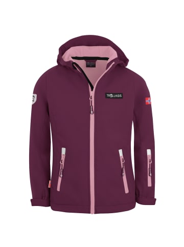 Trollkids Softshelljacke Oslofjord in plum