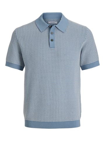 Jack & Jones Gestricktes Polo in Ashley Blue