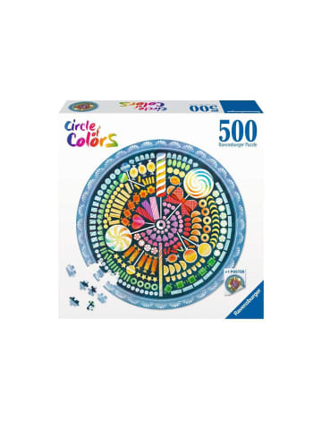 Ravensburger Puzzle 500 Teile 500 Teile - Circle of Colors - Süßigkeiten Ab 12 Jahre in bunt