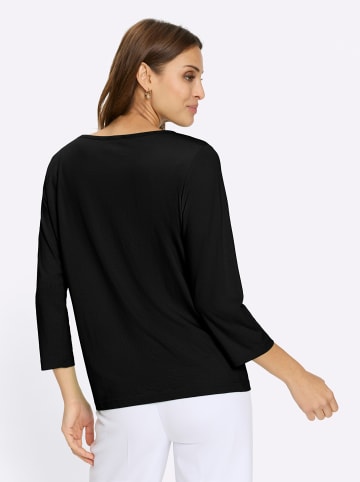 WITT WEIDEN Rundhals-Shirt in schwarz